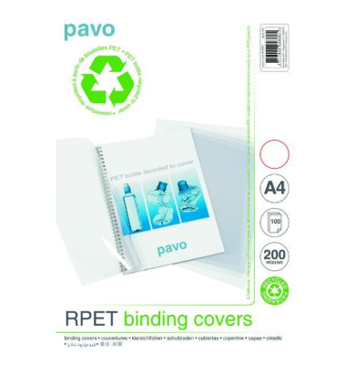 Einbanddeckel 8048601, A4, PET, transparent