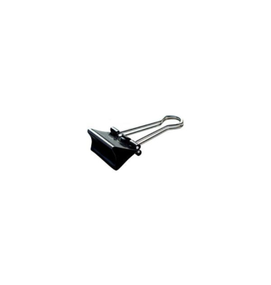 Briefklemmer Foldback, Metall, B: 41 mm, Klemmweite: 19 mm, schwarz Briefklemmer Foldback, Metall, B: 41 mm, Klemmweite: 19 mm, schwarz