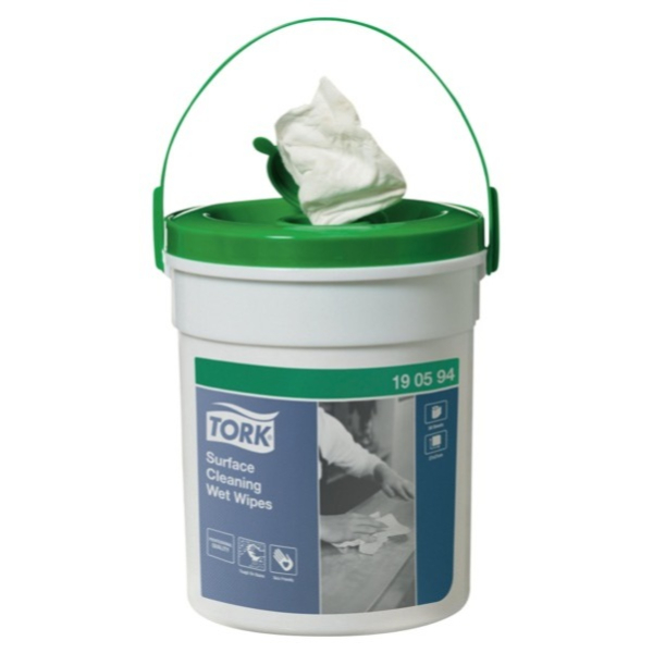 7322540372724 - Reinigungstuch Premium getränkt 135 x 27 cm Spendereimer weiß 7322540372724 TORK 58 Stück