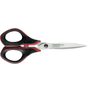 B&uuml;roschere Advanced, Stahl, rostfrei, 17cm, rot/schwarz