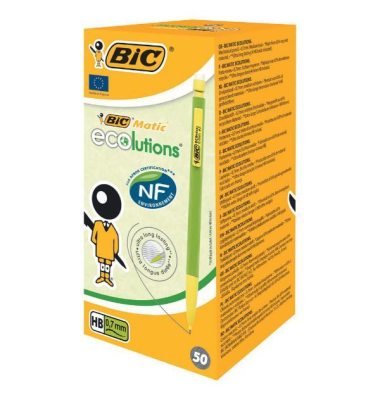 Druckbleistift Matic ecolutions, Minen-Ø: 0,7mm, HB, Schaft: sort.