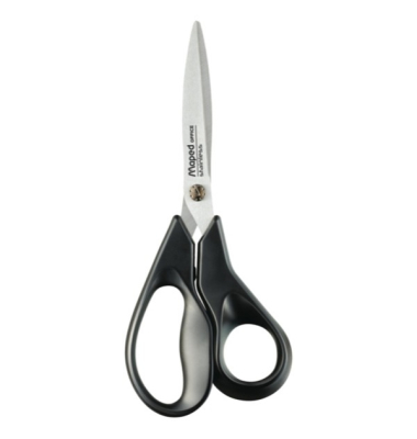 Schere Advanced Green, ergonomischer Griff, schwarz, L: 18 cm