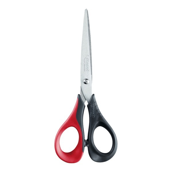 Maped Büroschere Sensoft, Stahl, 16cm, farbig sortiert 3154141696008 Maped