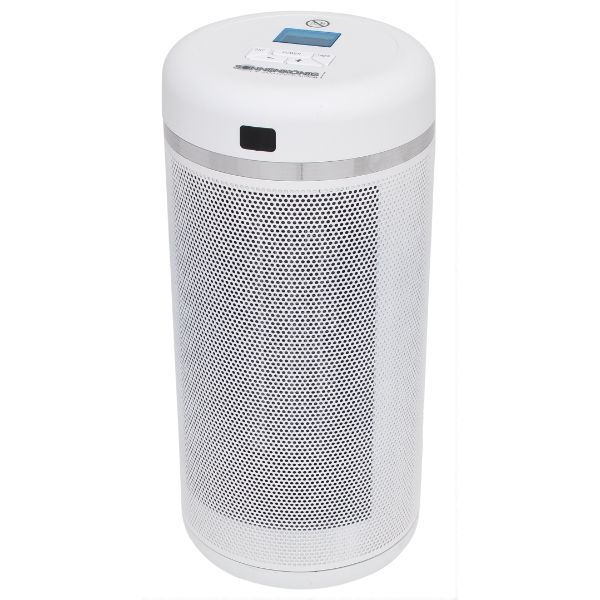 Heizsäule TOWER LCD bis 20 m3 2000 W 3 Heizstufen oszillierend Thermostat Timer Staubfilfer Handgriff B 178 x T 178 x H 380 mm weiß