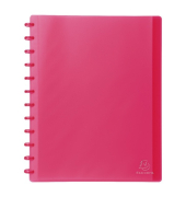 Sichtbuch 86355E, transluzent pink, A4, mit 30 Hüllen, Polypropylen (PP)