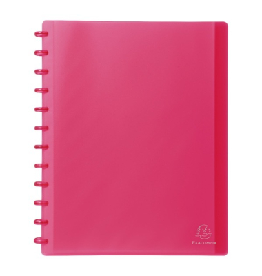 Sichtbuch 86355E, transluzent pink, A4, mit 30 Hüllen, Polypropylen (PP)