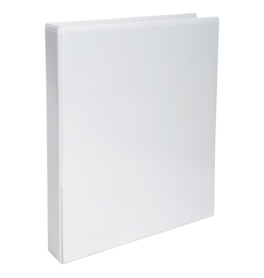 Präsentationsringbuch Kreacover 51923E, A4 2 Ringe 40mm Ring-Ø Polypropylen, Karton, 2 Außentaschen, 2 Innentaschen, weiß