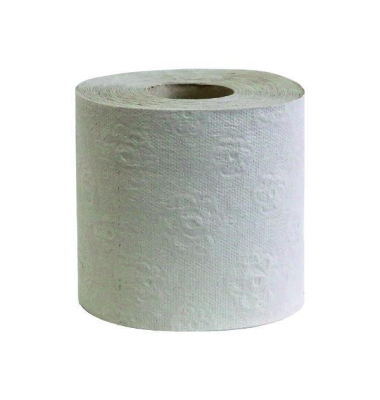 Toilettenpapier Krepp 1116400, 1-lagig, grau, 400 Blatt / Rolle,