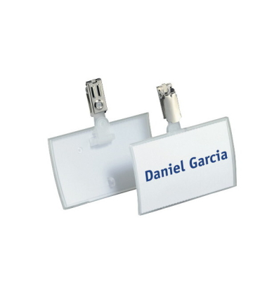 Namensschild Durable 8216, 90 x 54mm, mit Clip