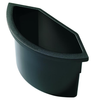 Abfalleinsatz Helit H61072, für Papierkörbe H61053 + H61059, 2 Liter, schwarz