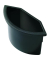Abfalleinsatz Helit H61072, für Papierkörbe H61053 + H61059, 2 Liter, schwarz
