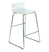 Barhocker Panama, Sitzhöhe: 74,5cm, weiß