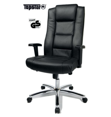 Bürostuhl Topstar, Chairman 10, Leder, schwarz