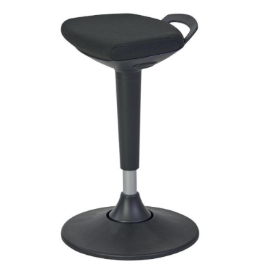 Ergonomischer Hocker Alba MHFLEXY N, Sitz- und Stehhocker, bis 130kg, schwarz