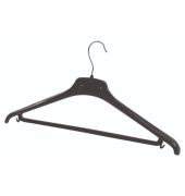 Kleiderbügel Alba Länge 430mm Kunststoff schwarz, 20 stk