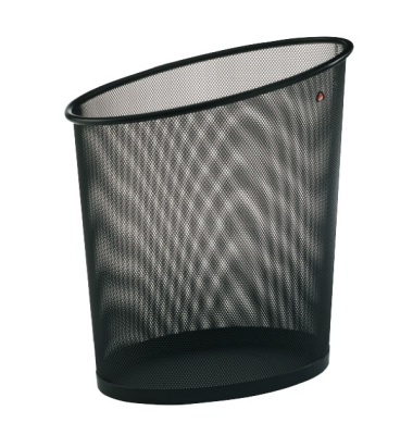 Papierkorb MESHCORBN, 20 Liter, oval, schwarz Papierkorb MESHCORBN, 20 Liter, oval, schwarz