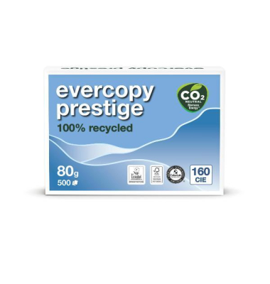 Recyclingpapier evercopy prestige 1911C A3 80g weiß 110er Weiße 