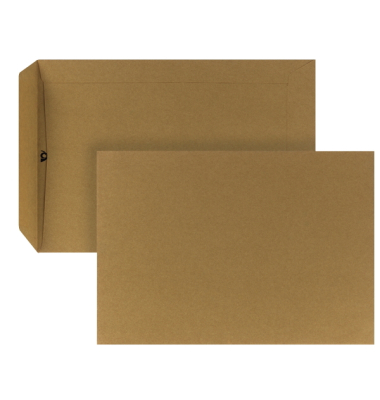 Versandtaschen 4040336, C5, ohne Fenster, nassklebend, 90g, braun