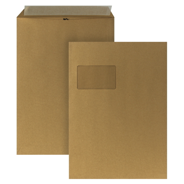 3445261715046 -  Versandtaschen 5270346 C4 mit Fenster haftklebend 110g braun 3445261715046 Head 250 Stück