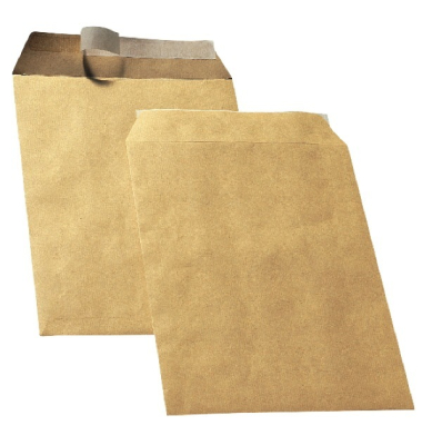 Versandtaschen 8140039, C4, ohne Fenster, haftklebend, 90g, braun