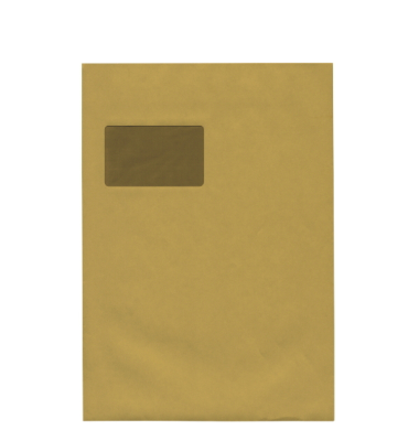 Versandtaschen 8350025, C4, mit Fenster, selbstklebend, 100g, braun Versandtaschen 8350025, C4, mit Fenster, selbstklebend, 100g, braun