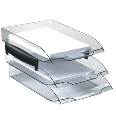 Briefkorb CEP 2112171 Ice, stapelbar, Maße: 273 x 370 x 63mm, eisschwarz