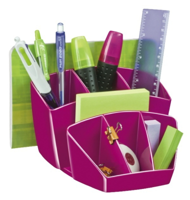 Schreibtischorganizer CEP 1005800311, mehrere Fächer, pink