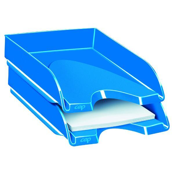 3462159001128 - Briefkorb CEP 1002000351 Pro Gloss stapelbar Maße 257 x 348 x 66mm blau 3462159001128 CEP