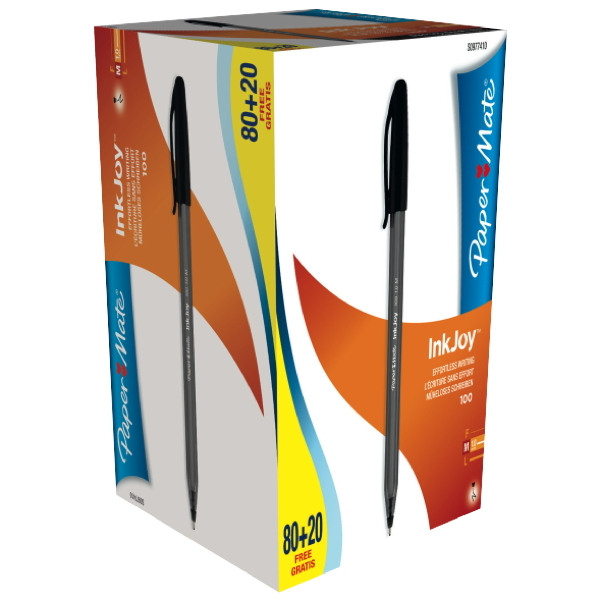 3501170977415 - Kugelschreiber Paper Mate S0977410 Inkjoy 100 Strichstärke 10mm swz 100 St 3501170977415 Paper Mate 100 Stück