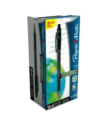 Kugelschreiber Paper Mate 1910073 Flexgrip Ultra, Druckmechanik, 0,5mm, sw