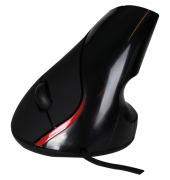 Maus Exertis 225124, Vertikal, rechts, USB-Anschluss, schwarz