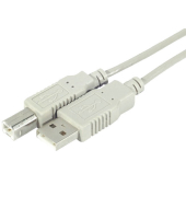 USB 2.0-Kabel CUC 149382, Typ AB, 5m Kabel, grau
