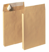 Faltentaschen 8350042, B4, ohne Fenster, 30mm-Falte, haftklebend, 120g, braun