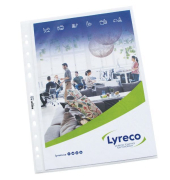 Prospekth&uuml;llen Budget 400040781, A4 transluzent genarbt, oben offen, 0,055mm