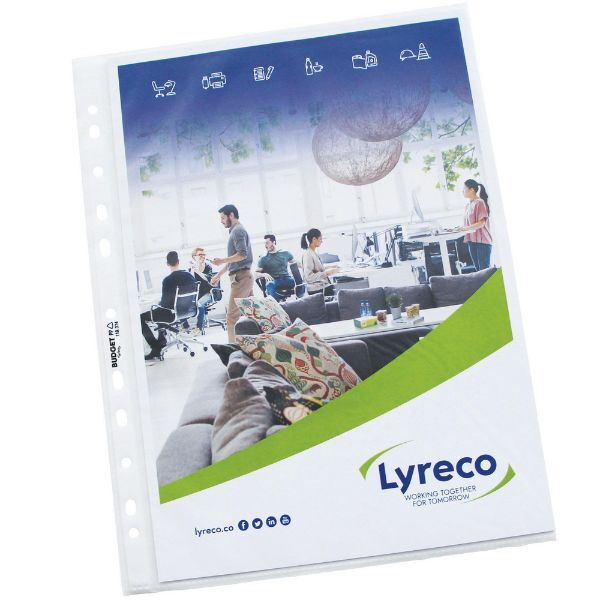 3662168014953 - Prospekthüllen Lyreco Budget A4 PP Stärke 0055mm oben offen 3662168014953 Lyreco 100 Stück