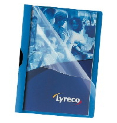 Klemmhefter - LW421BLU, A4 blau, f&uuml;r ca. 30 Blatt, Polypropylen (PP) 80g