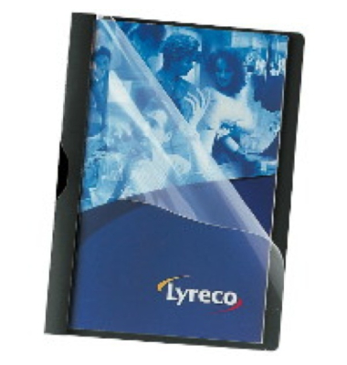 Klemmhefter - LW421BLK, A4 schwarz, f&uuml;r ca. 30 Blatt, Polypropylen (PP) 80g