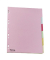 Kartonregister 29236, 6-teilig blanko, A4, 160 g/m&sup2;, farbige Taben, 6-teilig