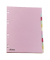 Kartonregister 29235, 12-teilig blanko, A4, 160 g/m&sup2;, farbige Taben, 12-teilig