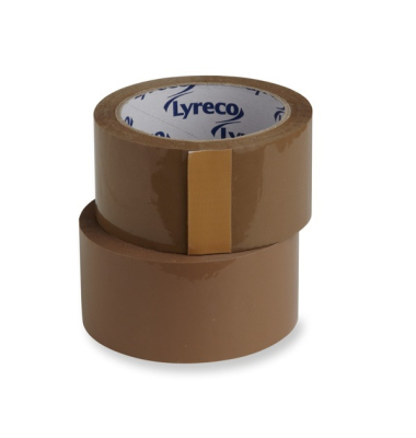 Packband Lyreco Budget, PP, Maße: 50mmx66m (B x L), braun