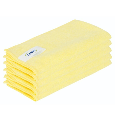Mikrofasertuch 3399736, 5 T&uuml;cher, 40x40cm, gelb