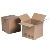 Faltkartons A3 braun, bis DIN A4+, innen 290x290x290mm, Kraftliner Wellpappe 2-wellig