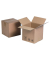 Faltkartons Kraftliner A3 braun, bis DIN A4+, innen 290x290x290mm, Kraftliner Wellpappe 2-wellig