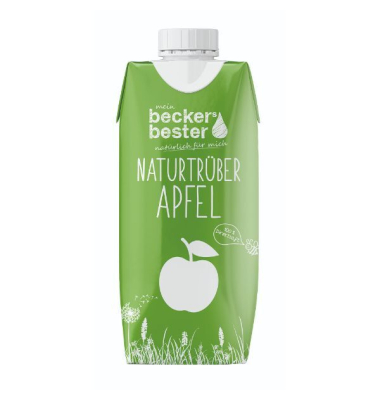 Apfelsaft Beckers Bester, naturtrüb, 0,33l Tetrapack Apfelsaft Beckers Bester, naturtrüb, 0,33l Tetrapack
