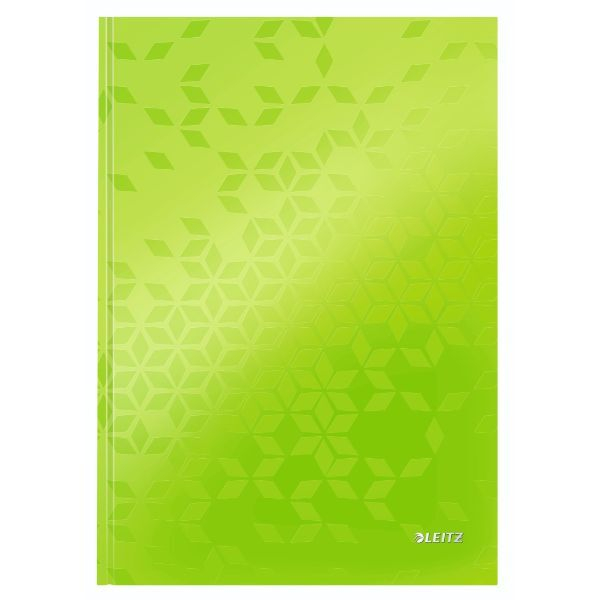4002432599929 - Notizbuch 4626 Wow A4 kariert glänzend laminiert 80 Blatt grün 4002432599929 Leitz