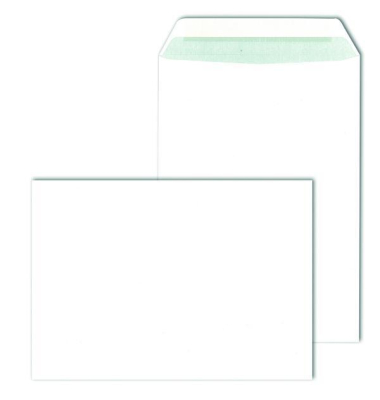 Versandtaschen 30123589, B5, ohne Fenster, haftklebend, 90g, weiß