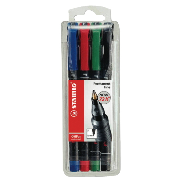4006381115056 - OHP-Stift 841 SF wasserfest Strichstärke 04mm 4er Etui 4006381115056 Schwan 4 Stück
