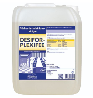 Desinfektionsreiniger 20594 Desifor Plexifee, 10 Liter, Kanister