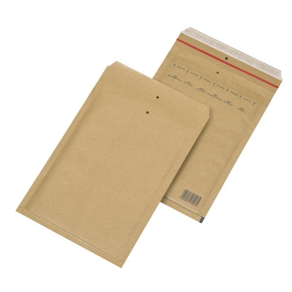 4014987270475 - Luftpolstertaschen Blessof 30001265 innen 180x265mm Haftklebung mit Abdeckstreifen + Lochung für Klammer braun 4014987270475 100 Stück