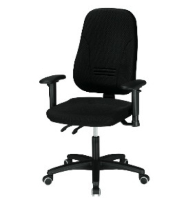 B&uuml;rodrehstuhl Prosedia Younico, schwarz / schwarz, bis 120kg, ohne Kopfst&uuml;tze